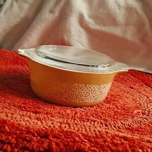 PYREX EARLY AMERICAN DISH #473 W/ 470 LID